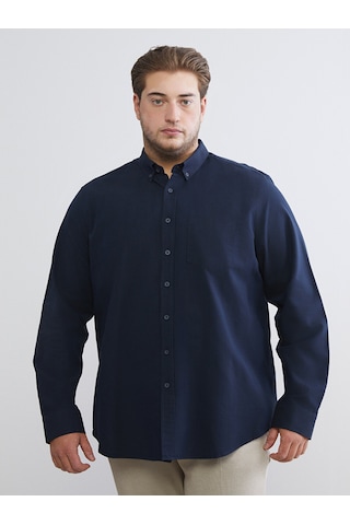 Lcwaıkıkı Classic Lacivert Regular Fit Uzun Kollu Oxford Erkek Gömlek