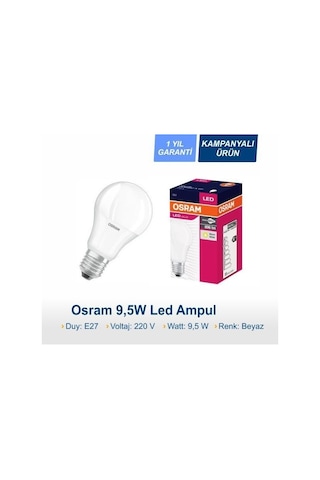 Osram 8.5 Watt Led Ampul 2700K Sarı E27