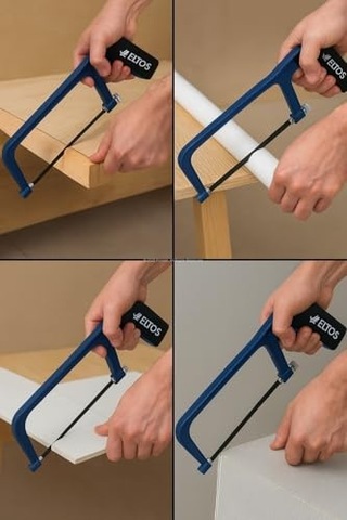 Pimli Testere Seti, 5 Yedek Bıçaklı,15 Cm Bıçak Uzunluğu, Alüminyum Gövde, Yumuşak Kavrama, Ergonomik, Mini Kıl Testere, Hobi El Aleti, Hassas Kesim, Dayanıklı, Yüksek Kaliteli, El Testeresi