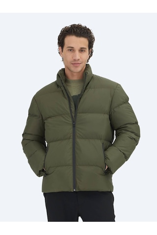 Haki Regular Fit Dik Yaka Casual Dokuma Mont Haki