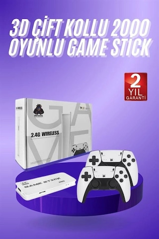 Znv Zenvia Mey İthalat 3d 4k Hd 2.4g Game Stick 4k Ultra Hd Oyun Konsolu Çift Kollu Znv2025 Cmn 53558807