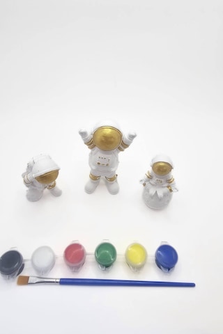 Eğitici Etkinlik Astronot Boyama Set 3 Adet 9 Cm