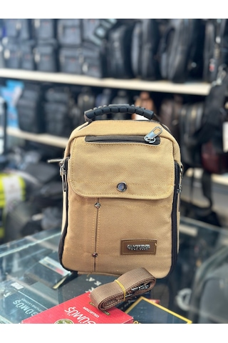 Trg Polo Taba Erkek El Keten Çanta Açık Taba