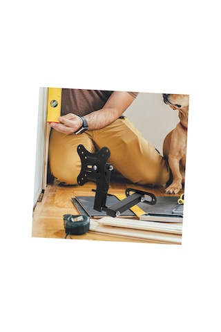 2pcs Bilgisayar Monitörü İçin Duvar Montaj Braketi Geri Çekilebilir Ekran Tutucu Standı Tam Hareket Kabiliyetine Uygun