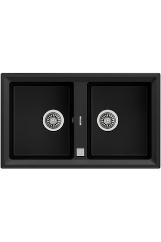 Teka Stone 90 B-Tg Çift Hazneli Tegranite Eviye - Karbon - 115260008