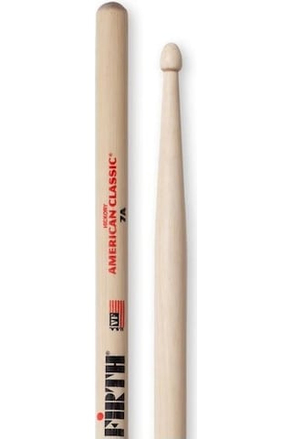 Vic Firth V7a American Classic 7a Baget Caz Standardı - Hızlı Ve Hafif - Ahşap Uç