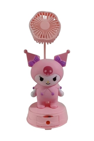Kuromi Temalı Masa Üstü Vantilatör lik Eşya Pembe Renk