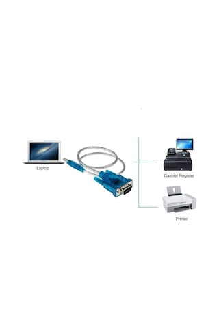 Usb To Rs 232 Çevirici Dönüştürücü 9 Pin Uydu Receiver Kablosu