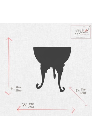 Şık Altın Standlı Lüks Mermer Kase Zarif Ev Dekoru - Mükemel