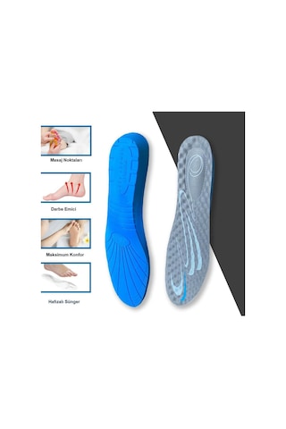 Blue Gel BG199 Ortopedik Hafızalı, Yumuşak Spor Ayakkabı Tabanlığı