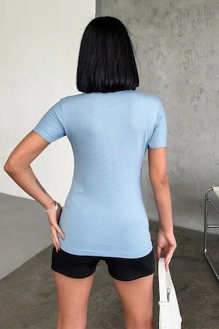 Online Kapsulavm Avm Alışveriş Rahat Ve Şık Kısa Kollu Bisiklet Yaka Likralı Viskon Penye Body Bebe Mavisi Çok Renkli