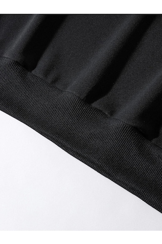 Altamira Unisex Siyah Needs Baskılı Kapüşonlu Oversize Sweatshirt 001