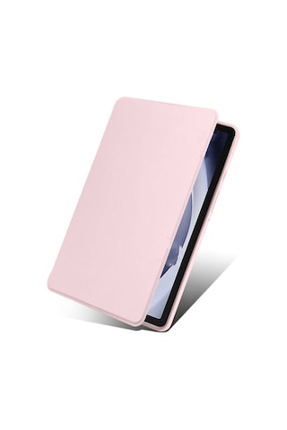 Nourthkiingdom Galaxy Tab A9 Kılıf Uyumlu Termik Kalem Bölmeli Dönebilen Standlı Kılıf-gri Tablet Kılıfı