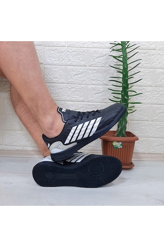 M.p 1351 Siyah-beyaz Kaymaz Taban Futsal Futbol Ayakkabı Siyah - Beyaz