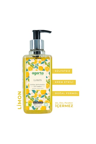Agarta Doğal 500 ML Limon Sıvı Sabun