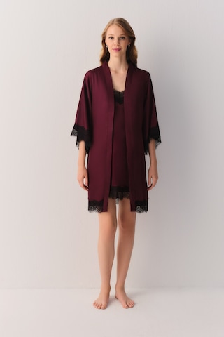 Suwen Helena Kısa Sabahlık St4445615080 Mürdüm