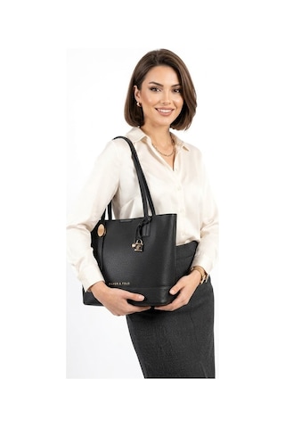 Silver Polo Sp1243-m205 Kadın Omuz Çantası Siyah Siyah