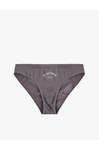 Koton Pamuklu Rahat Kalıp Baskılı Brief Külot Gri 6wlk30008mk Gri