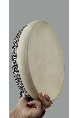Marla Hb-46 Havalı Akord Edilebilir Profesyonel Bendir Def 46 Cm Pompası Dahildir