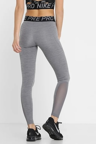 Nike Pro Tigh Fit Full Length Leggings Toparlayıcı Tam Boy Gri Tayt Gri