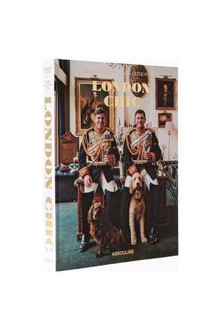 Assouline London Chic Lüks Coffee Table, Dekoratif Kitap Biblo Gold-çok Renkli