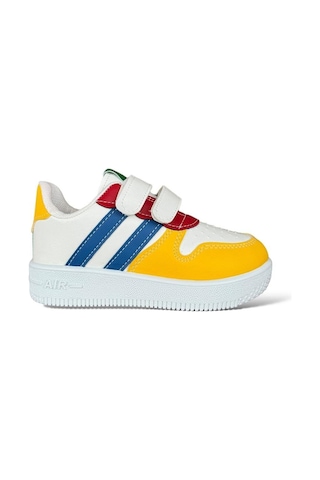 Çocuk Sneaker Spor Ayakkabı Beyaz - Kırmızı 001