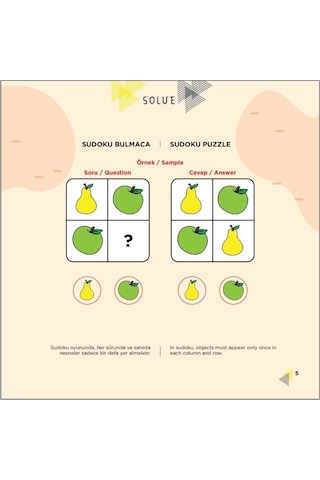 Solve 3-4 Yaş / Iq. Dikkati Güçlendirme Seti-Anasınıfı