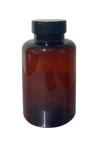 250ml Kahverengi Tablet Şişesi Siyah Kapak, 50 Adet, Tablet Şişesi, Ecza Şişesi, Kozmetik Şişe Kahverengi