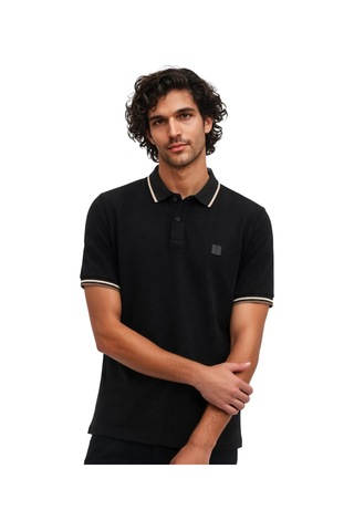 Arma Ar-ma Erkek Polo Yaka Tişört Baskisiz Basic Örme Kumaş Regular Fit %100 Pamuk 30/1 Çift Toplama Penye Pike Y31374356802 Siyah-s1