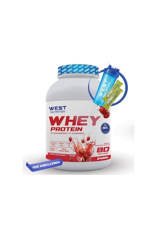 West Nutrition Whey Protein Tozu 2400 gram - 80 Servis + Hediyeli