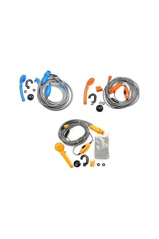 Sarı-açık Essentials Evrensel Araba Yıkama Duş Seti Taşınabilir Elektrikli Pompa Açık Kamp Seyahat Araba Yıkama Yürüyüş Evcil Hayvan Yıkama Makinesi