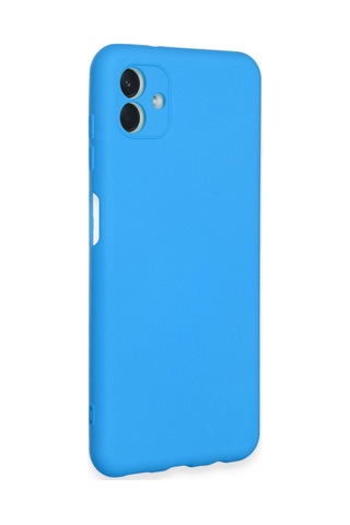 Galaxy A04e Kılıf Nano İçi Kadife Silikon - Mavi Çok Renkli