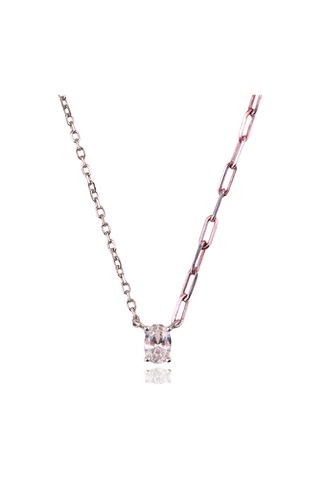 Masaliko Minio 3 İthal Gümüş Kolye Ms3278, 925 Ayar Kadın Gümüş Kolye, İthal Ürün Altın