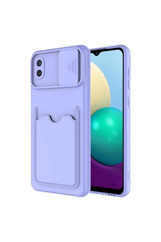 Galaxy A02 Kılıf Zore Kartix Kartlık Bölmeli Kılıf