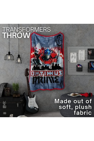 Lexroo Koleksiyon Transformers Rise Of The Beasts Film Yatak Süper Yumuşak Mikro Raschel Örtüsü Çok Renkli
