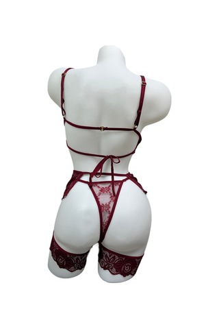 Bordo Jartiyer Takım - 60-1004