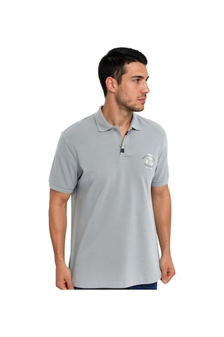 Arma Ar-ma Erkek Polo Yaka Tişört Resim Baskili Örme Kumaş Regular Fit %100 Pamuk 30/1 Çift Toplama Penye Pike Y31374358402 Gri-g2