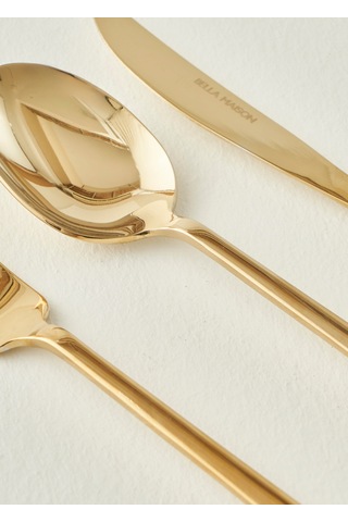 Bella Maison Milano 42 Parça Çatal Kaşık Bıçak Seti Gold Gold
