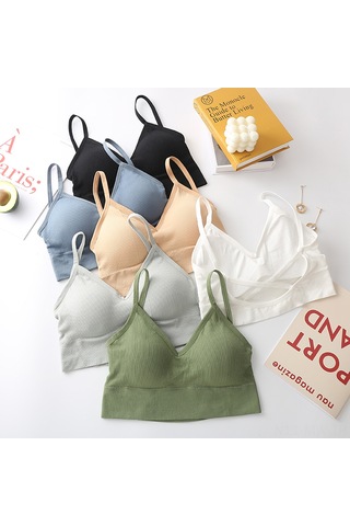 Moveevo Kadınlar İçin Soluk Materyal Ve Desteği Sağlayan Dairesiz Spor Bra - Yoga, Koşu Ve Egzersizler İçin Siyah SiYAH