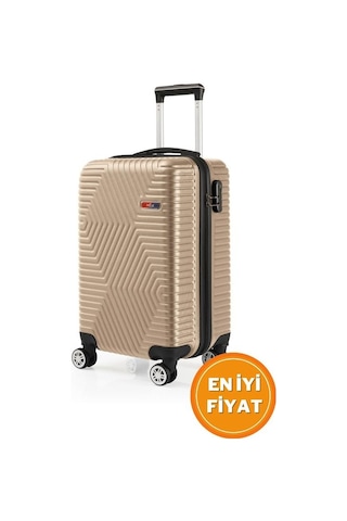 G&d Polo Suitcase Abs Gold Kabin Boy Valiz 600.06-k Altın