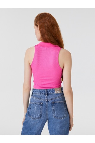 Slim Fit Kadın Atlet Pembe