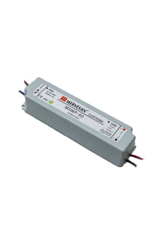 Mervesan Mtwp-60-12 12volt 5amper Ip67 Led Trafo Mervesan Mtwp-60-12 12volt 5amper Ip67 Led Trafo