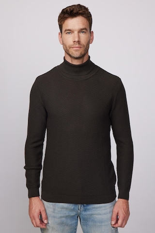 Tudors Slim Fit Dar Kesim Balıkçı Yaka Desenli Erkek Kazak-25765-gri Gri