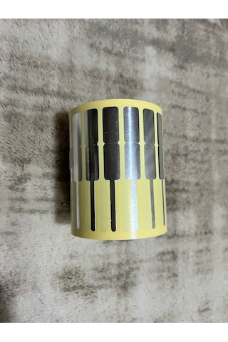 Kuyumcu Etiketi Kuşe Metalize Etiket 72mm X 10mm