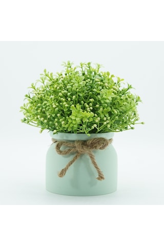 Hangfox Yeşil Orkide Simülasyon Bitkisi - Modern Ev Dekorasyonu, Oturma Odası Masaüstü Süs, Pratik Ve Dayanıklı Dekoratif Bitki Sürekli Yeşil