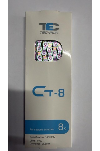 Bisiklet Zincir Kmc Tec-8 116 Lınks Galaxy Blue 7-8 Vites Uyumlu Çok Renkli