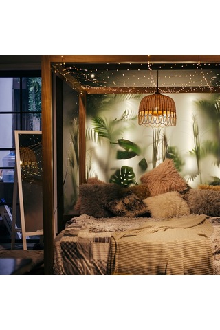 Doğal Rattan Bambu Avize: Pendant