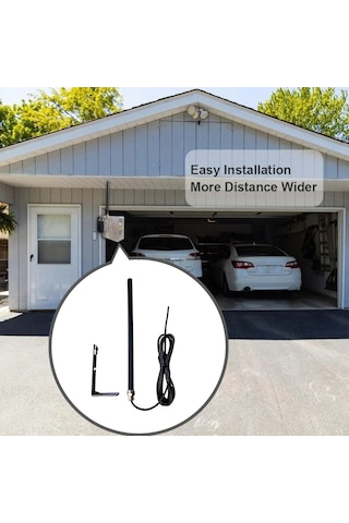 Xiyyadms 390mhz Sinyal Güçlendirici Anten - 250m Uzaktan Kumanda Mesafesi İçin Garaj Kapı Kontrol Cihazı