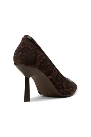 Deery Kadın Kahverengi Yılan Desenli Stiletto - V0130zkhvm01 Kahverengi