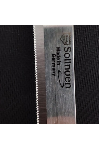 Solingen Simli Bordo Renkli Tırtıklı Bıçak 6 Adet